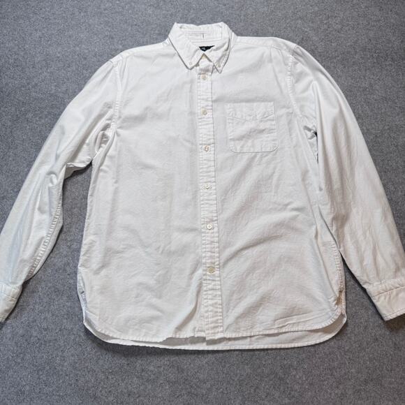 Banana Republic Other - Banana Republic Shirt Mens M White Oxford Standard Fit Cotton Long Sleeve